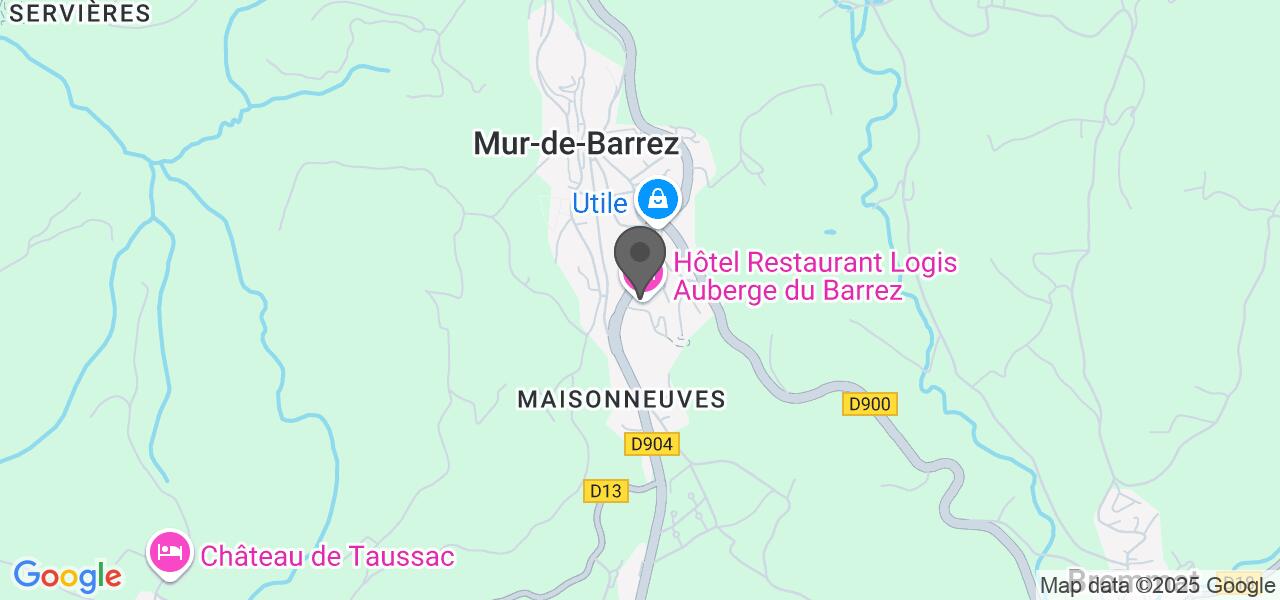 Plan d'accès — AUBERGE DU BARREZ