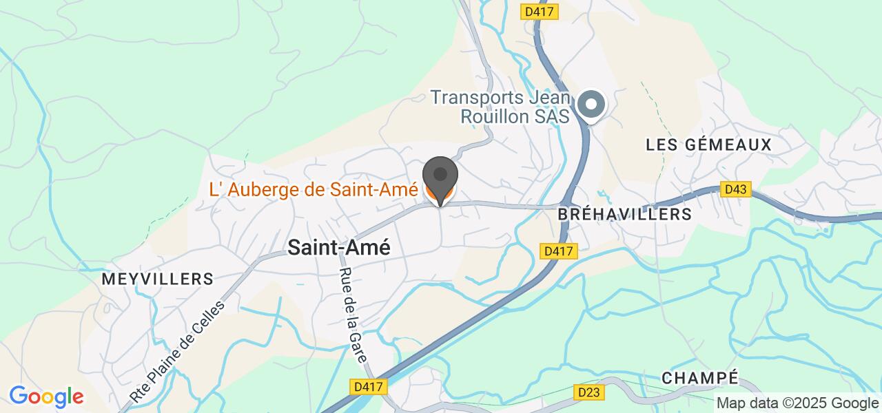 Plan d'accès — L' auberge de saint amé