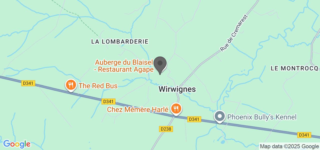 Mappa di accesso — Auberge du Blaisel restaurant Agape