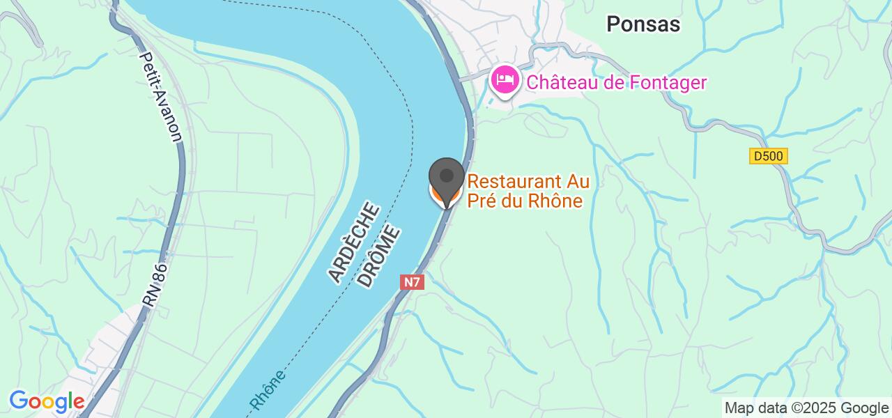 Plan d'accès — Au Pré du Rhône