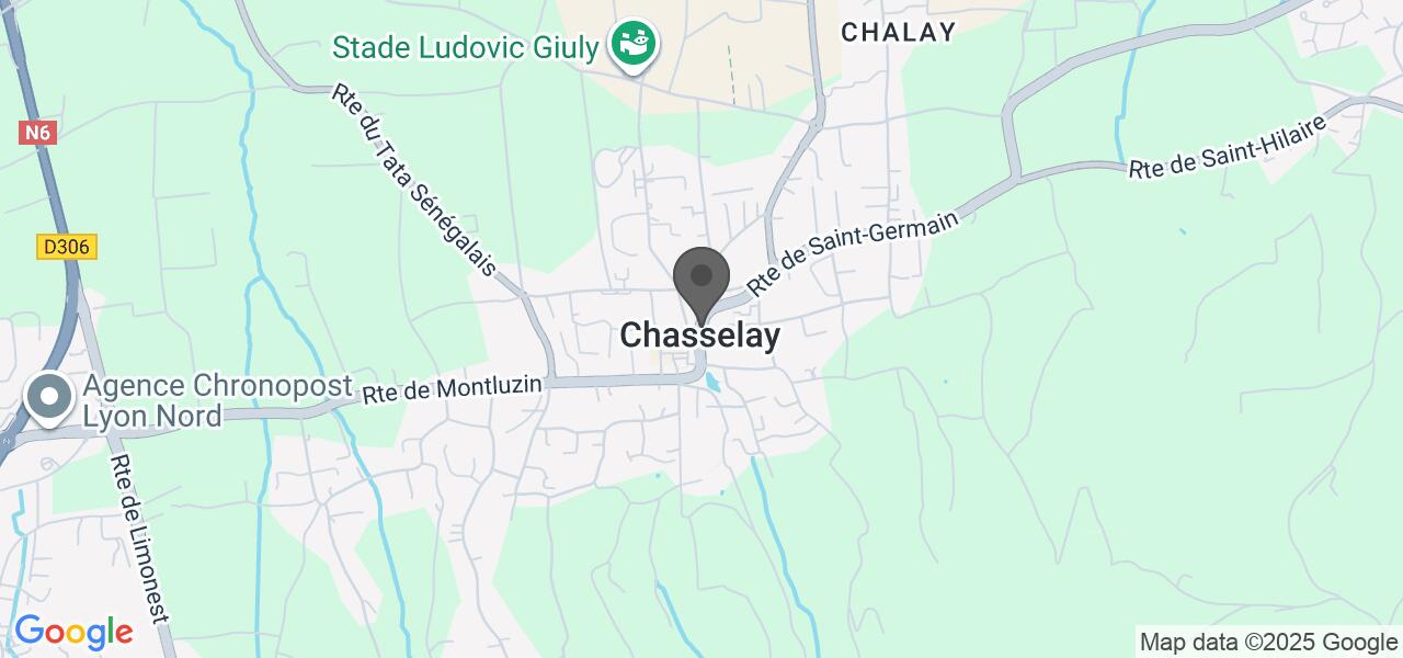 Plan d'accès — Café Restaurant de la Mairie de Chasselay