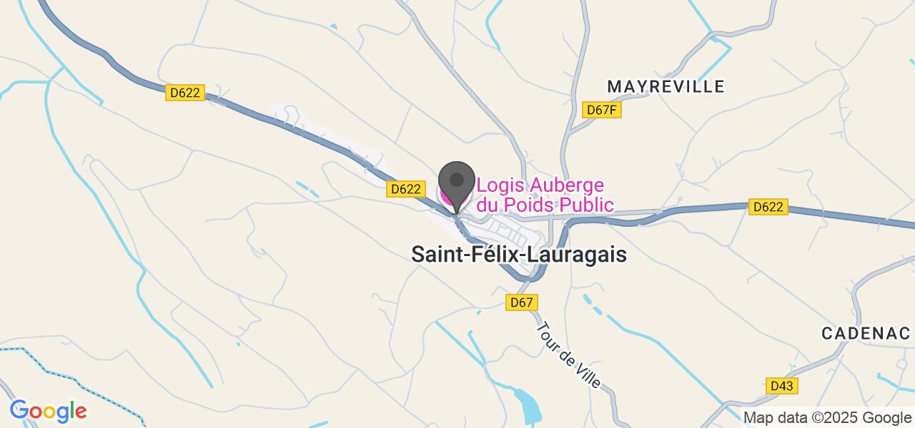 Plan d'accès — AUBERGE DU POIDS PUBLIC