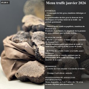 L'ardoise du jour de La Truffe Dans Tous Ses États