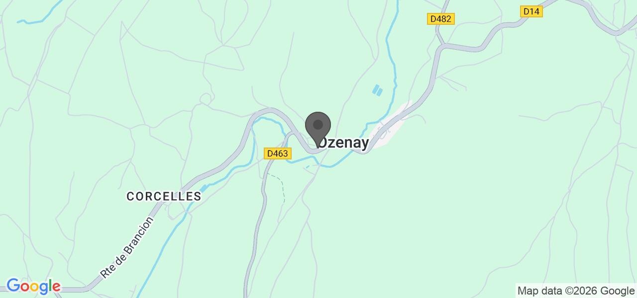 Anfahrtsplan — Le Relais d'Ozenay