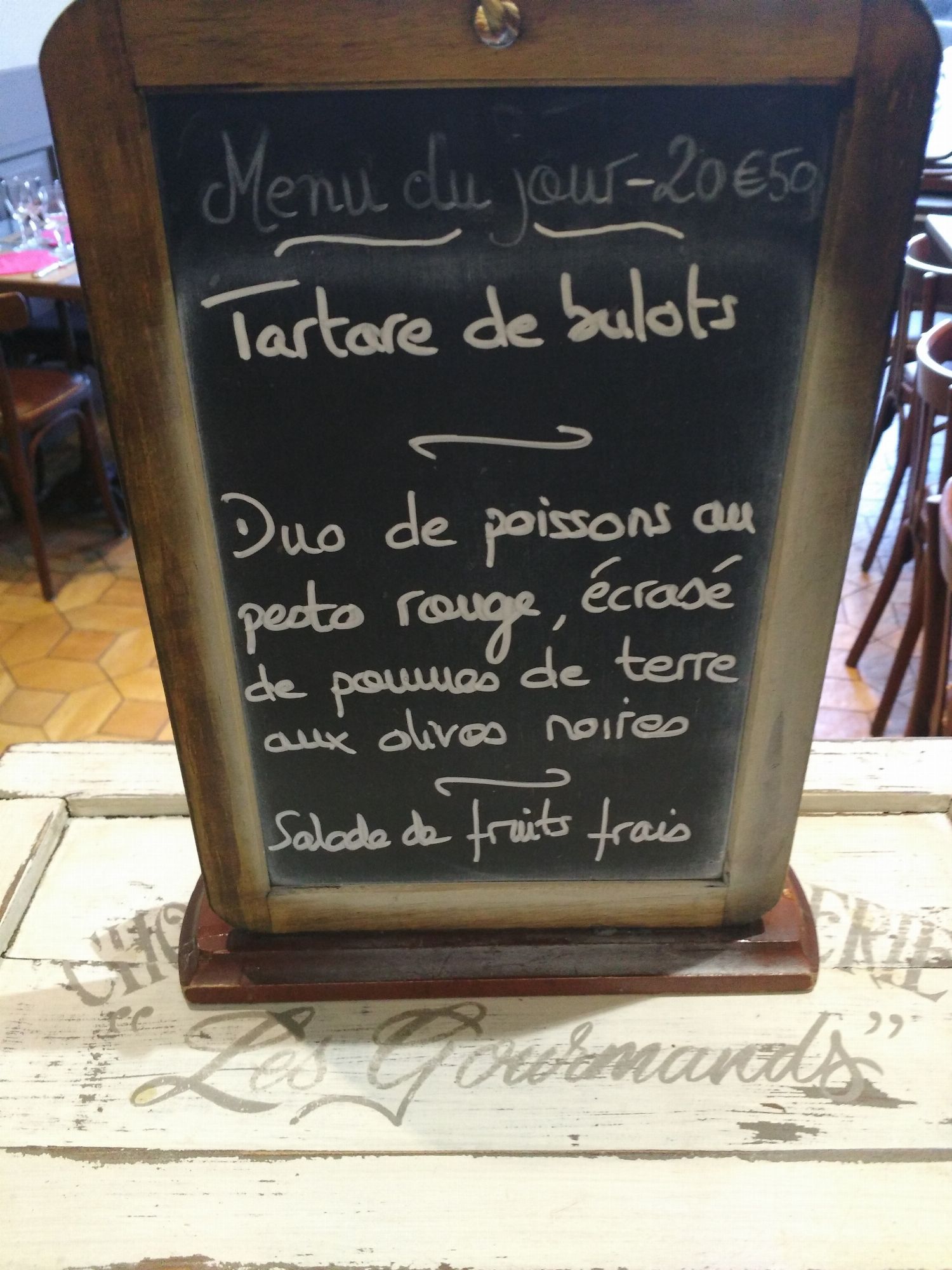 L'ardoise du jour de BOUCHON LÉA