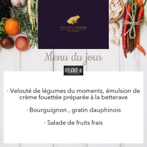 Philippe Bouvardの本日の黒板メニュー