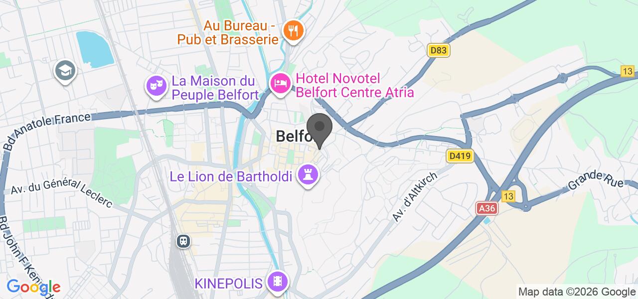 Схема проезда — AU CAVEAU BELFORT