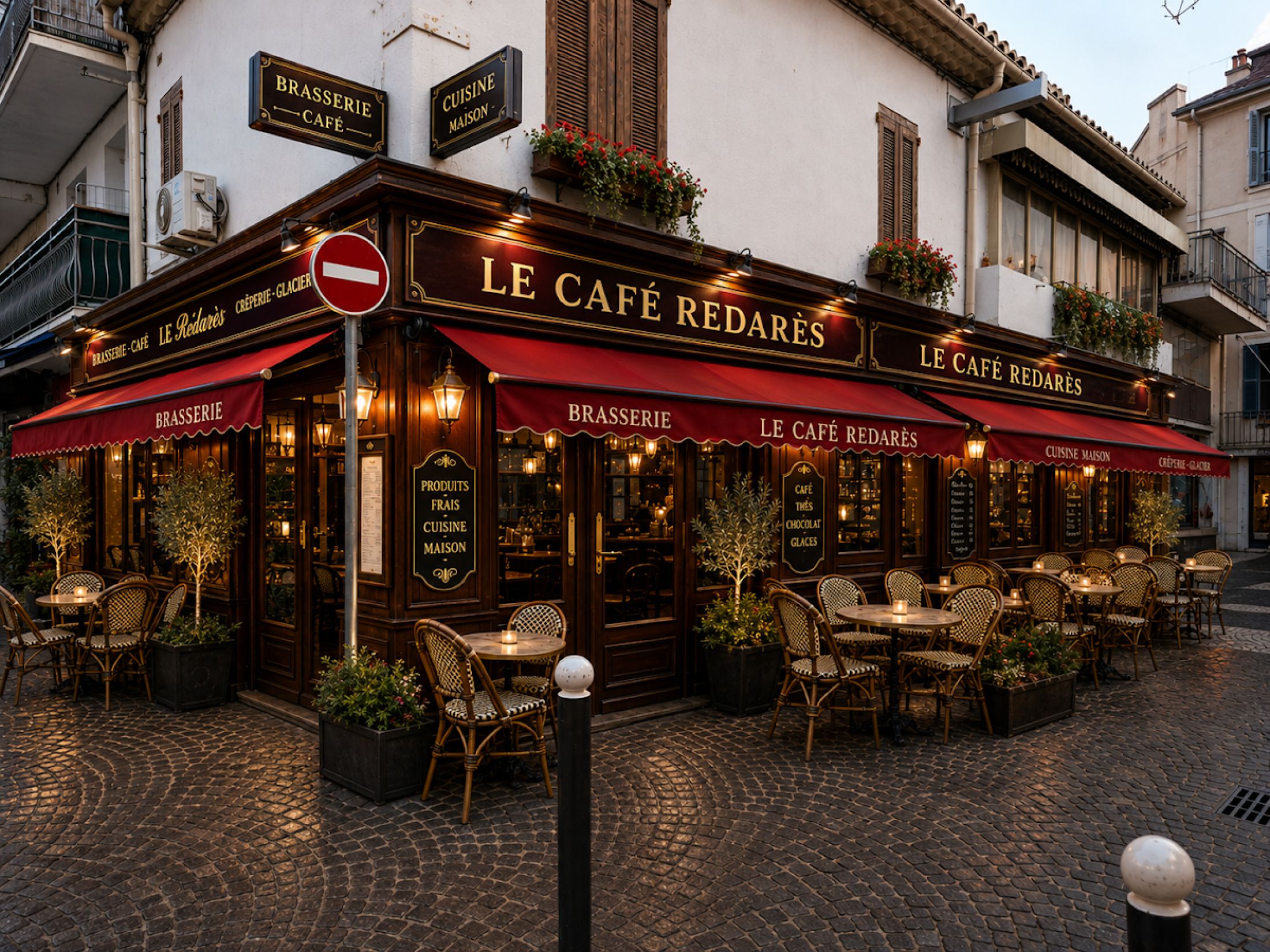 Le Café Redarès. Brasserie, restaurant