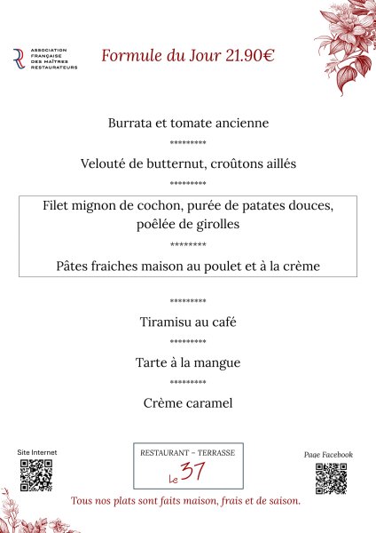 L'ardoise du jour de Le 37