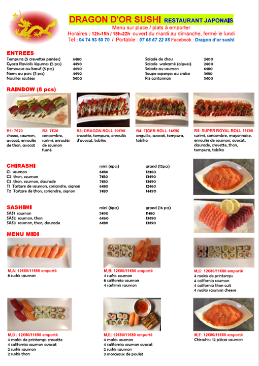 Dragon d'or sushi