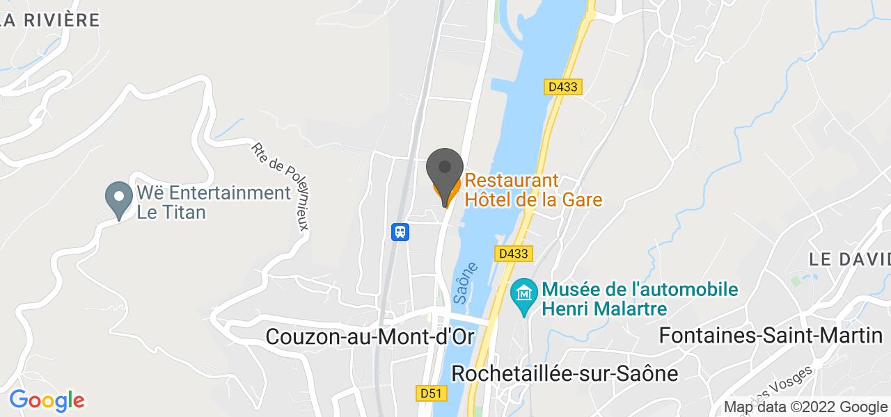 Plan d'accès — Hôtel de la Gare
