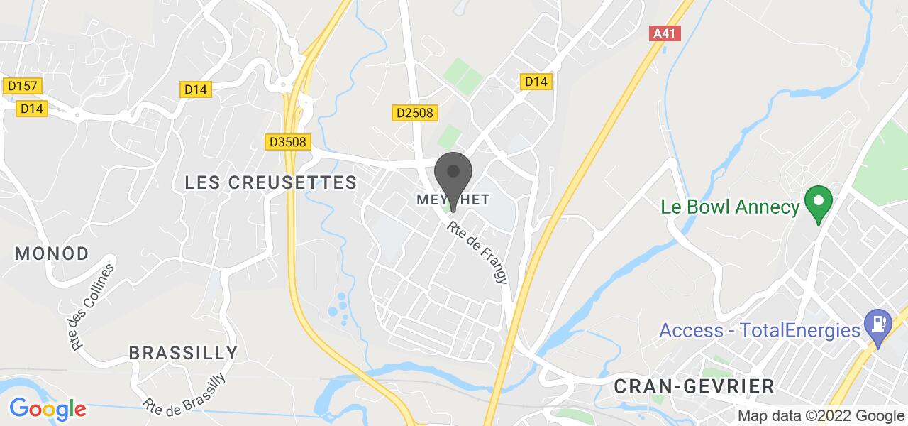 交通地图 — Urban Food Meythet