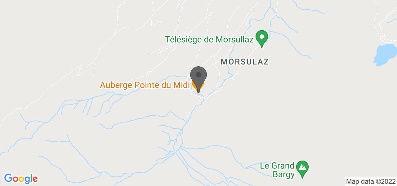 Anfahrtsplan — Auberge Pointe du Midi