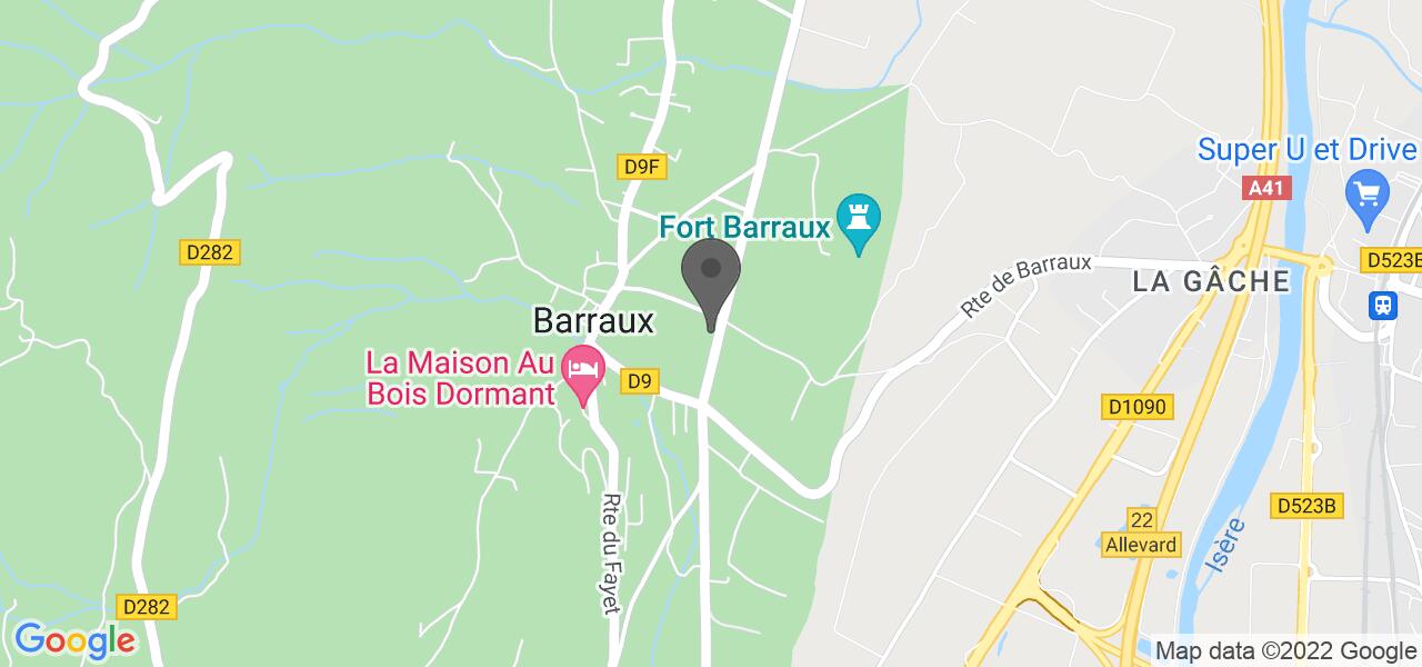 Plan d'accès — "La Guinguette" Barraux