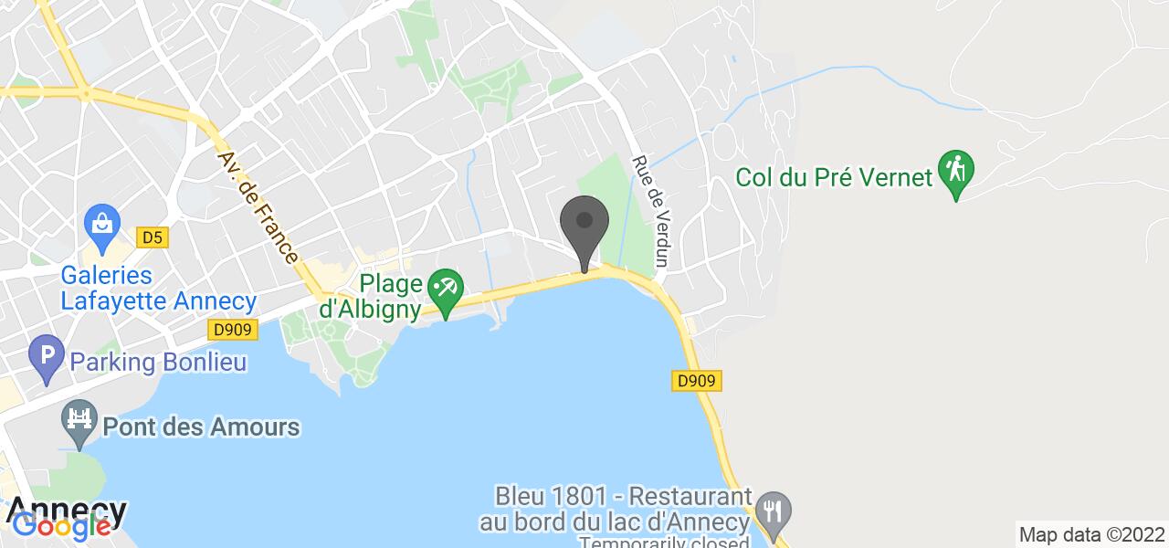Plan d'accès — Brasserie Irma Bocuse Annecy