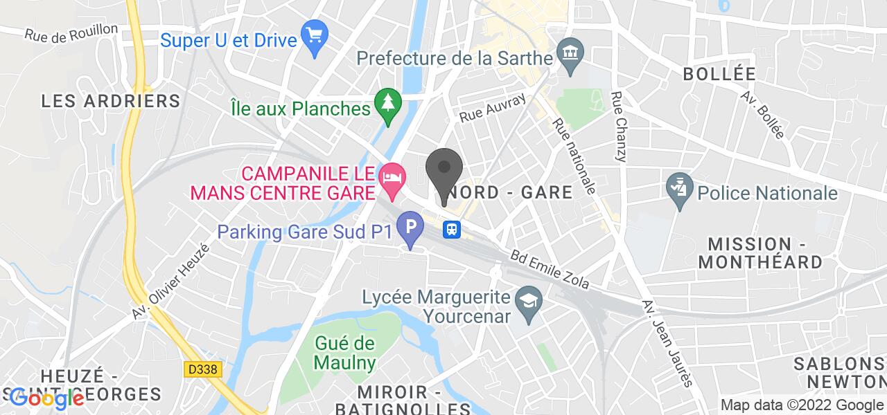 Plan d'accès — L'Homme Tranquille