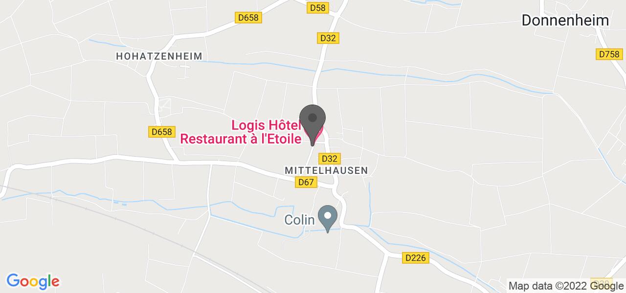 Plan d'accès — Logis Hôtel-Restaurant à l'Etoile