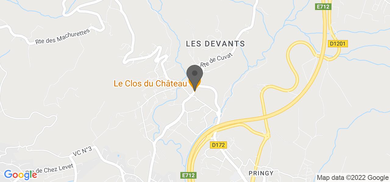 Plan d'accès — Le Clos du Château