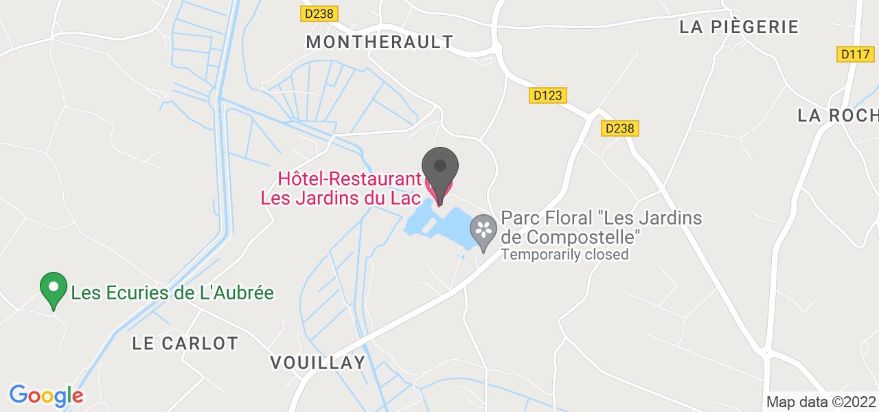 Plan d'accès — LES JARDINS DU LAC