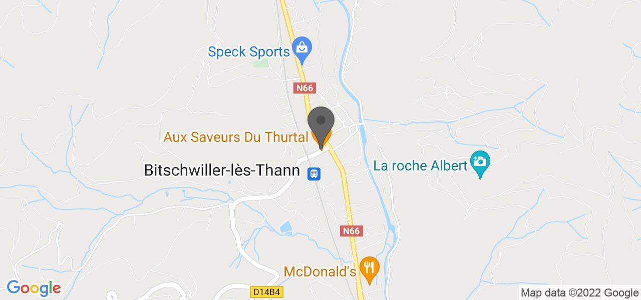 Plan d'accès — Aux Saveurs Du Thurtal