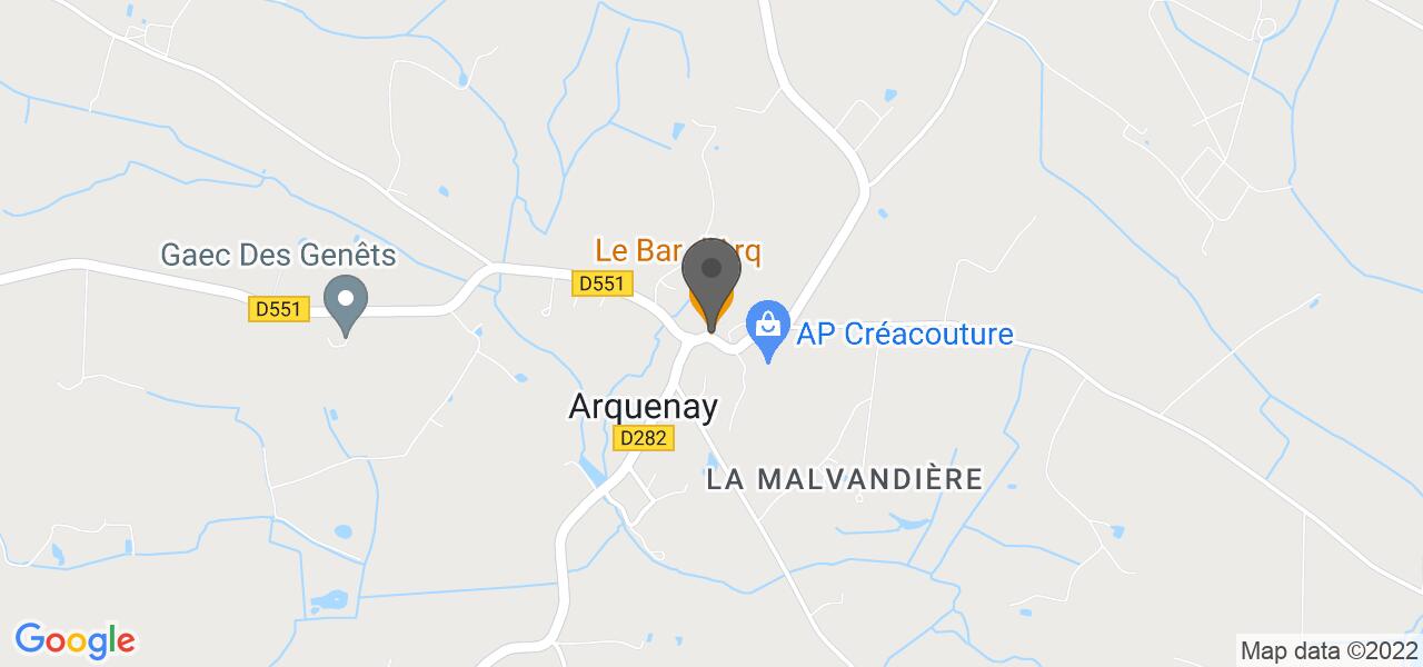 Mappa di accesso — Le Bar d'Arq