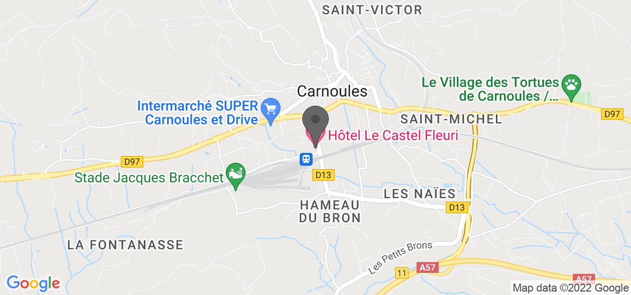 Plan d'accès — Le Castel Fleuri