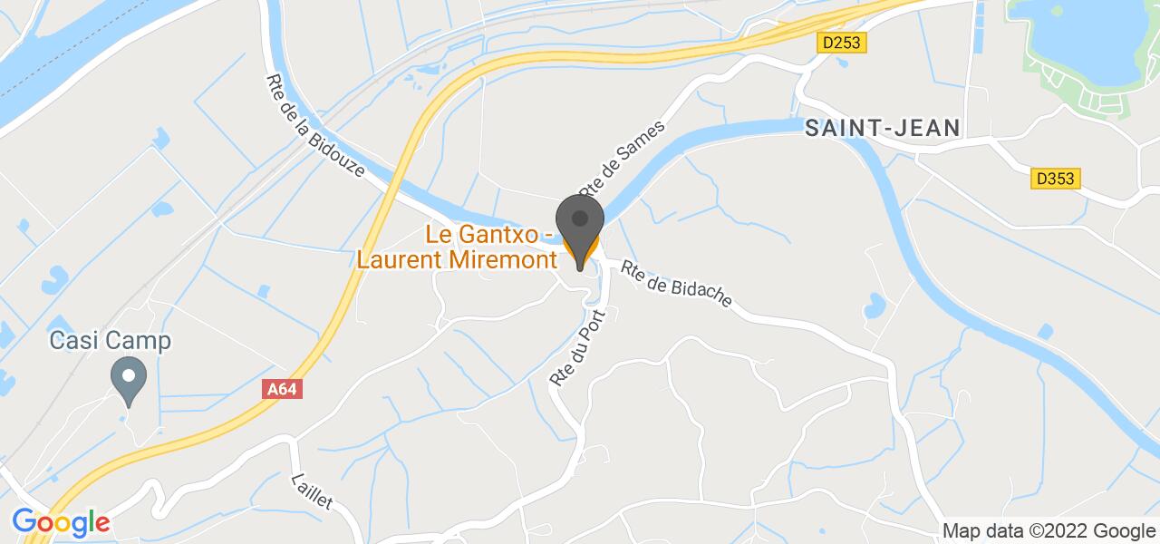 Anfahrtsplan — Le Gantxo - Laurent Miremont