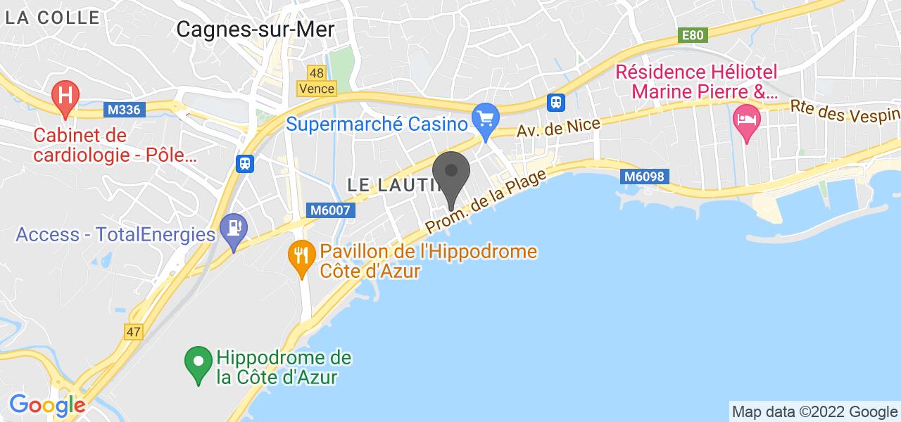 Plan d'accès — L'Ostrea sur mer 