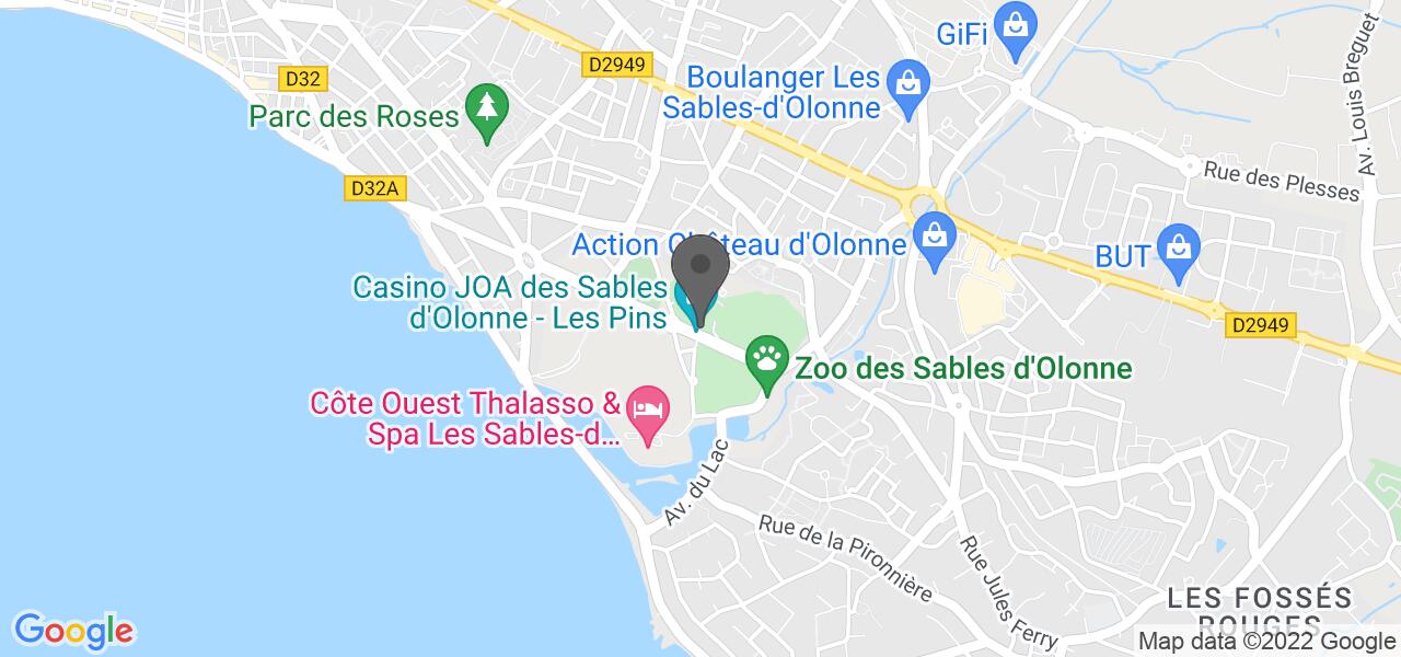 Plan d'accès — Le Comptoir JOA - Casino des pins