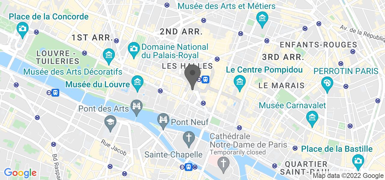 Mapa de acesso — Adam et Eve Café