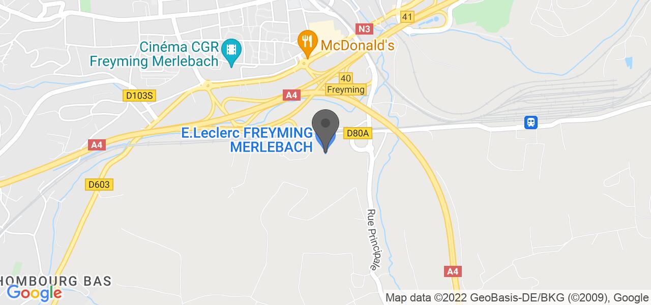 Plan d'accès — Leclerc cafétaria Betting