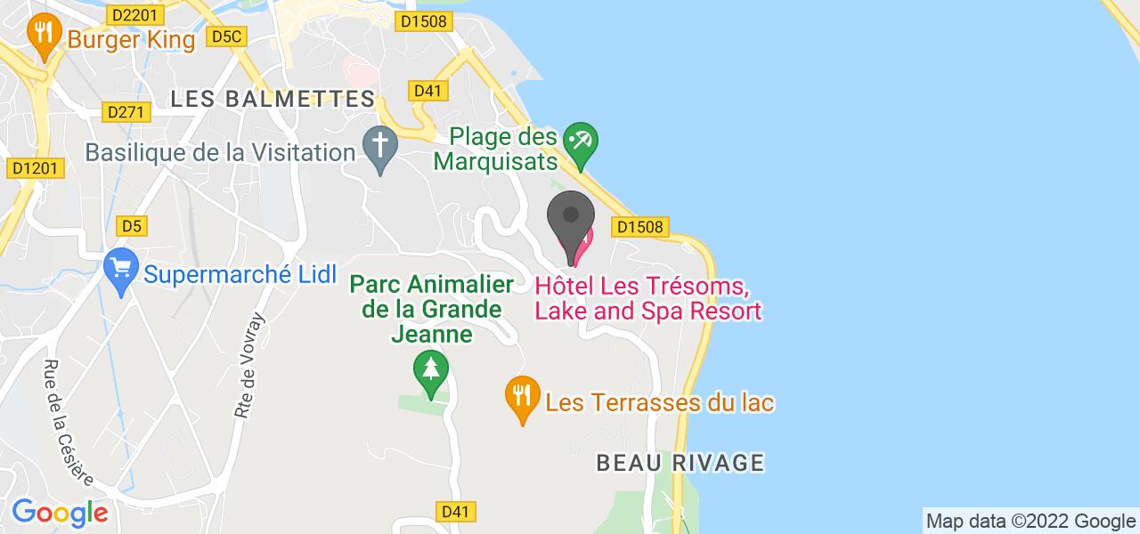 Plan d'accès — La Rotonde des Trésoms