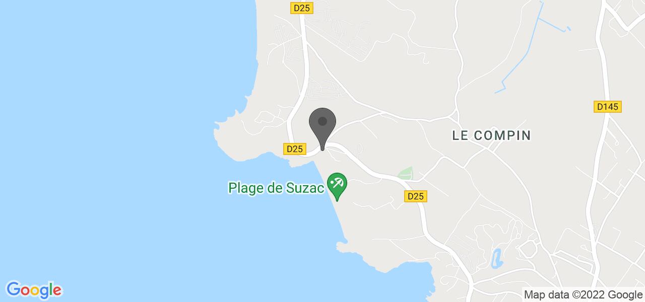 Plan d'accès — La Crique - Suzac Beach House
