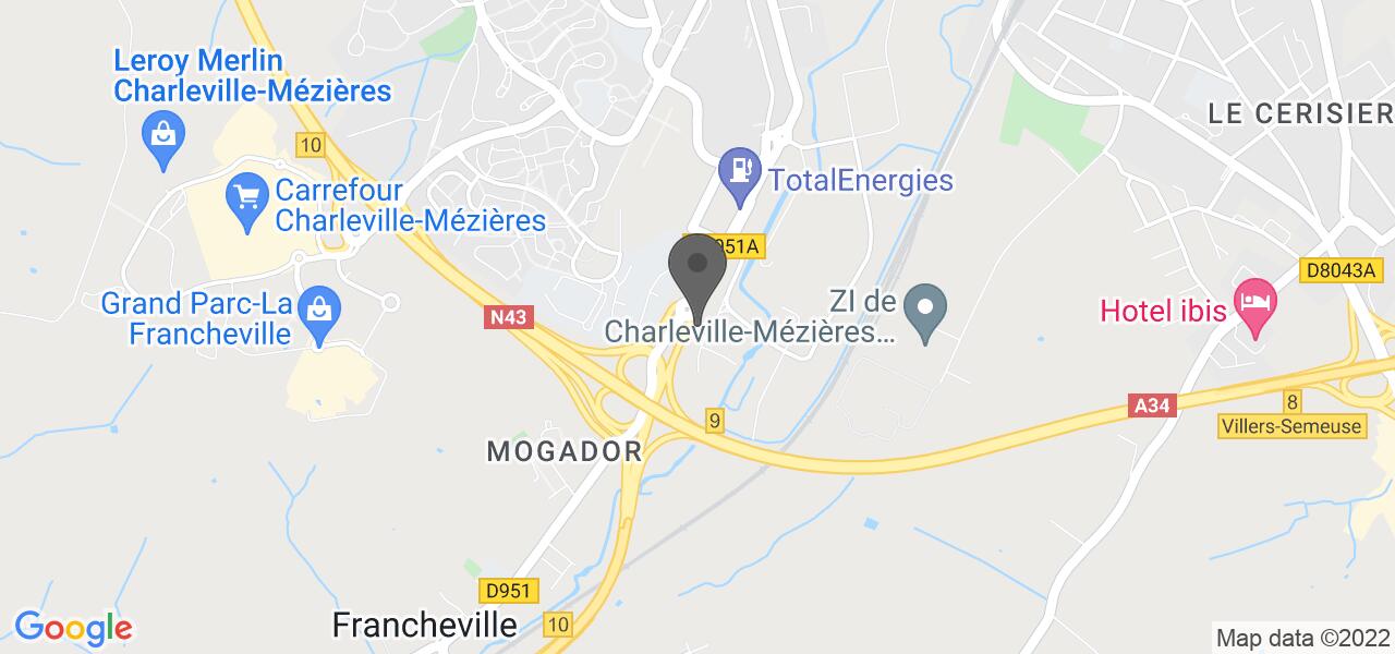 Plan d'accès — BUFFALO GRILL CHARLEVILLE MEZIERES