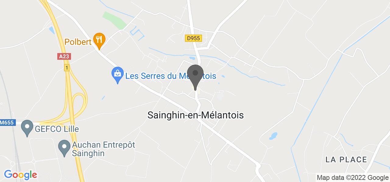 Plan d'accès — Au P'tit Sainghin