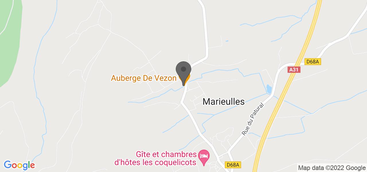 Plan d'accès — Auberge de Vezon