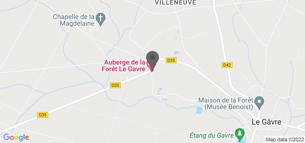 Plan d'accès — Auberge de la Forêt