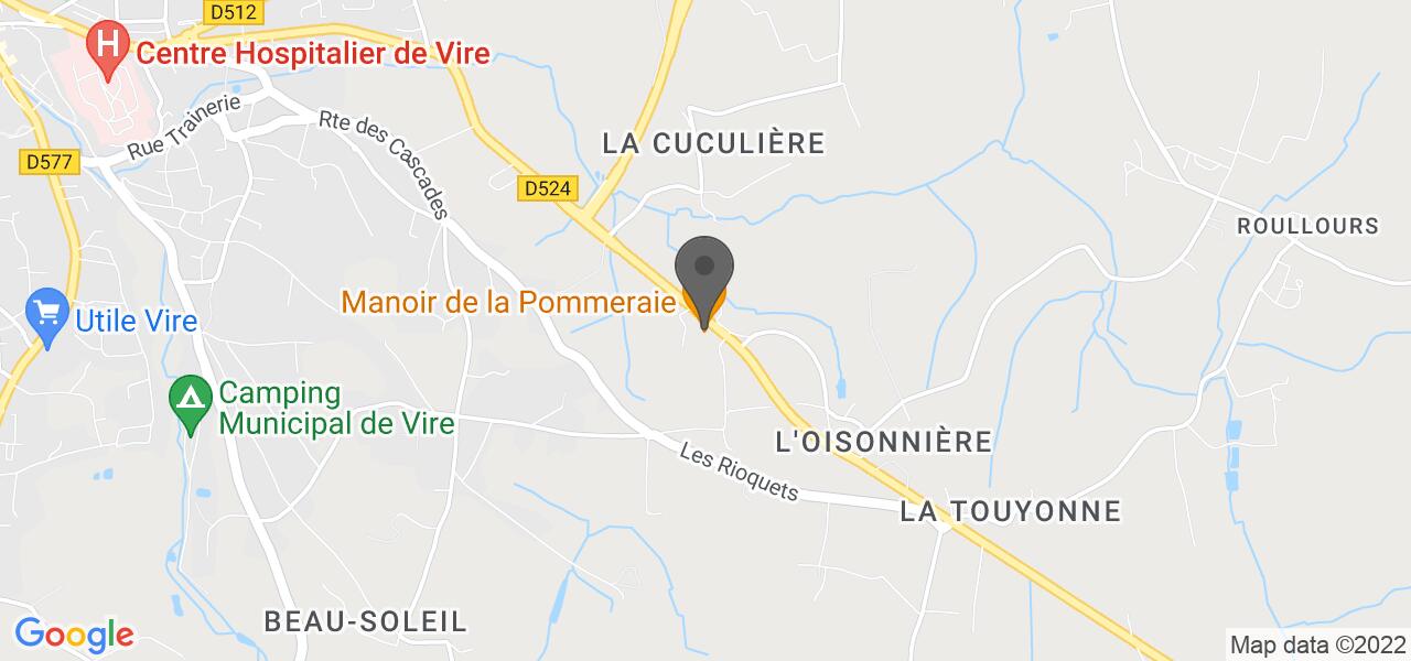 Plan d'accès — Manoir de la Pommeraie