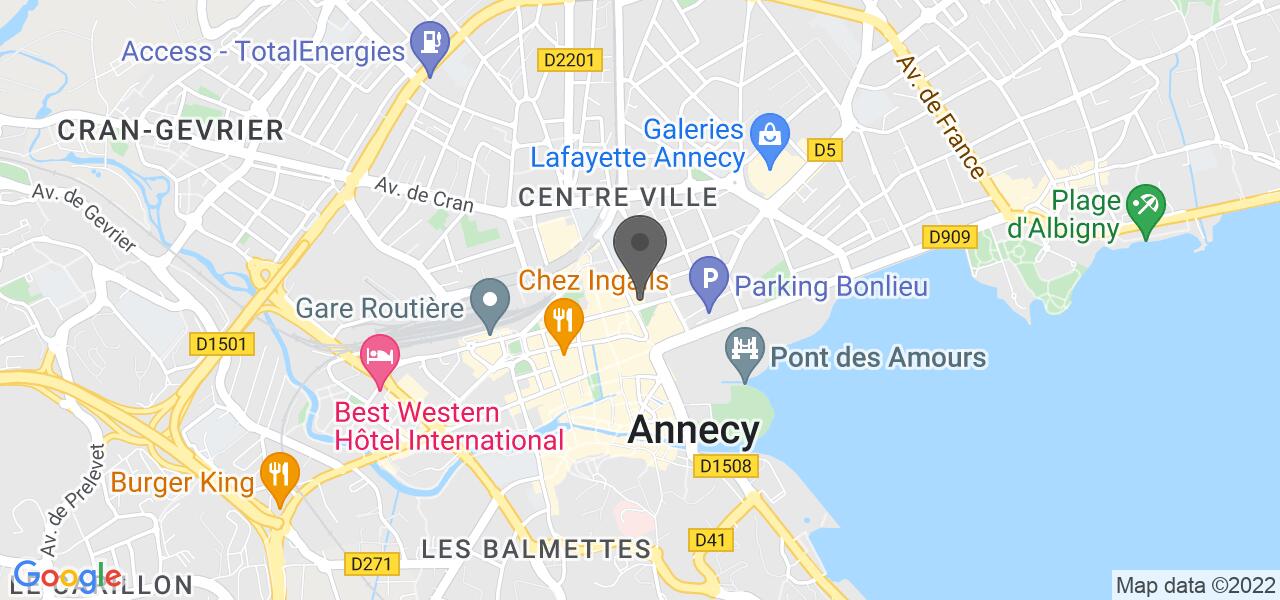 Mapa de acceso — Le Ouistiti à Roulettes