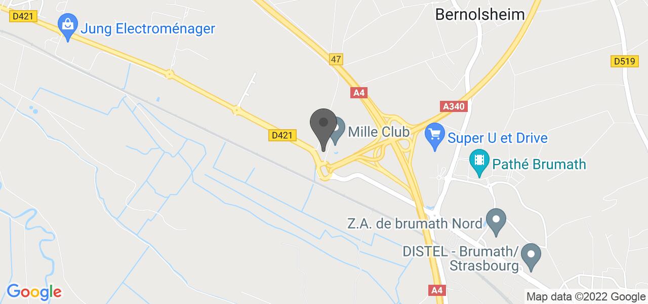 Plan d'accès — L'Ancienne Douane - Bernolsheim