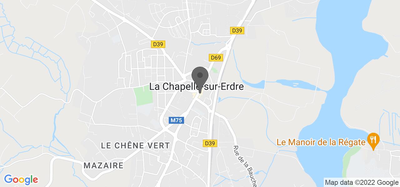 アクセスマップ — Auberge de l'Erdre