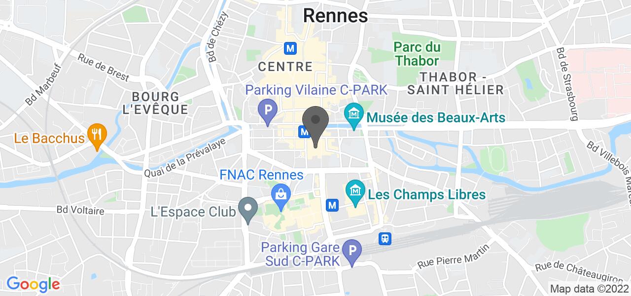 Схема проезда — Au Bol Rennes