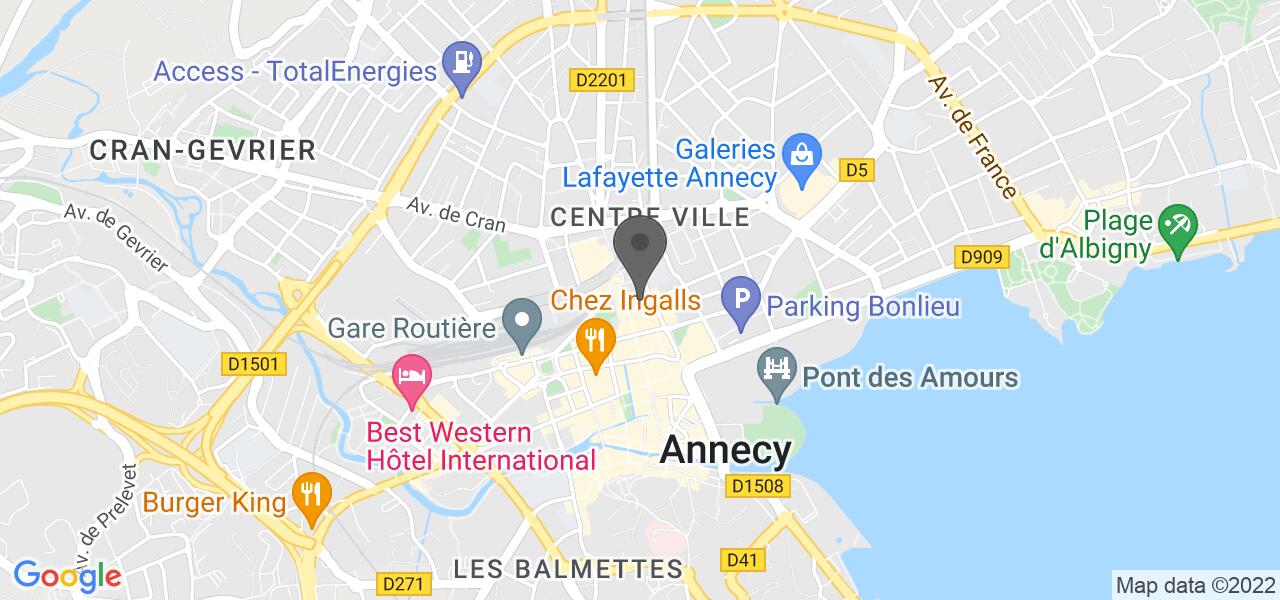 Mapa de acesso — Le Tanoué