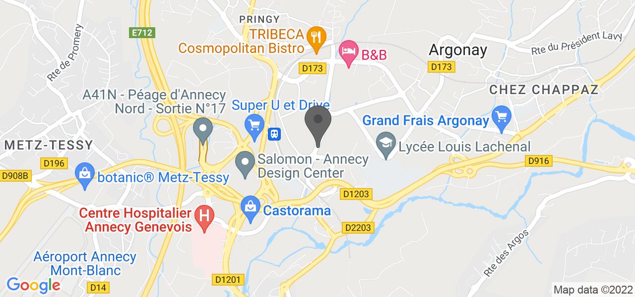 Plan d'accès — L'Amnésie Pringy