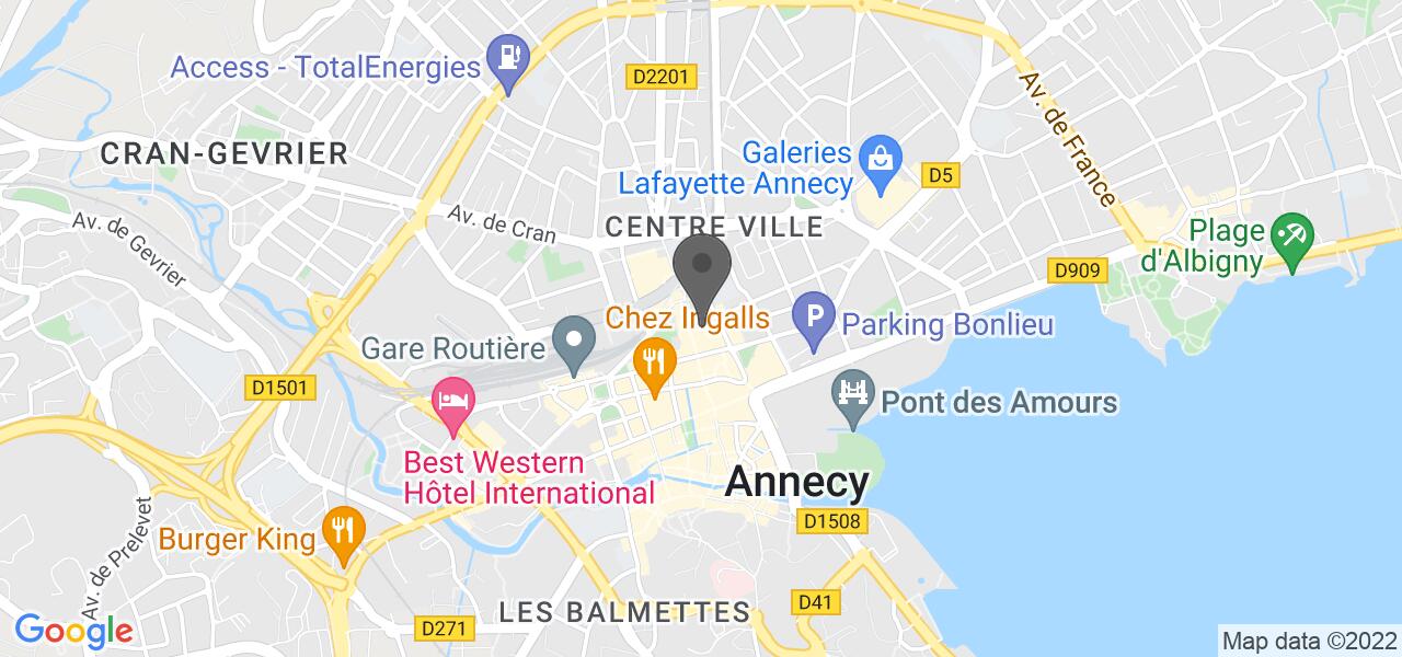 Plan d'accès — Brasserie de la Paix