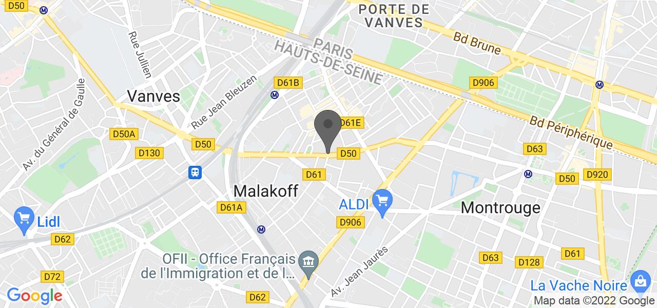 Plan d'accès — CHAM'S Malakoff