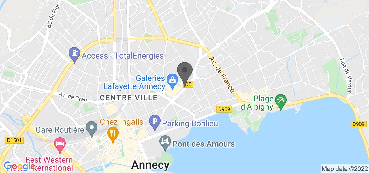 Mapa de acceso — Aya Caffe