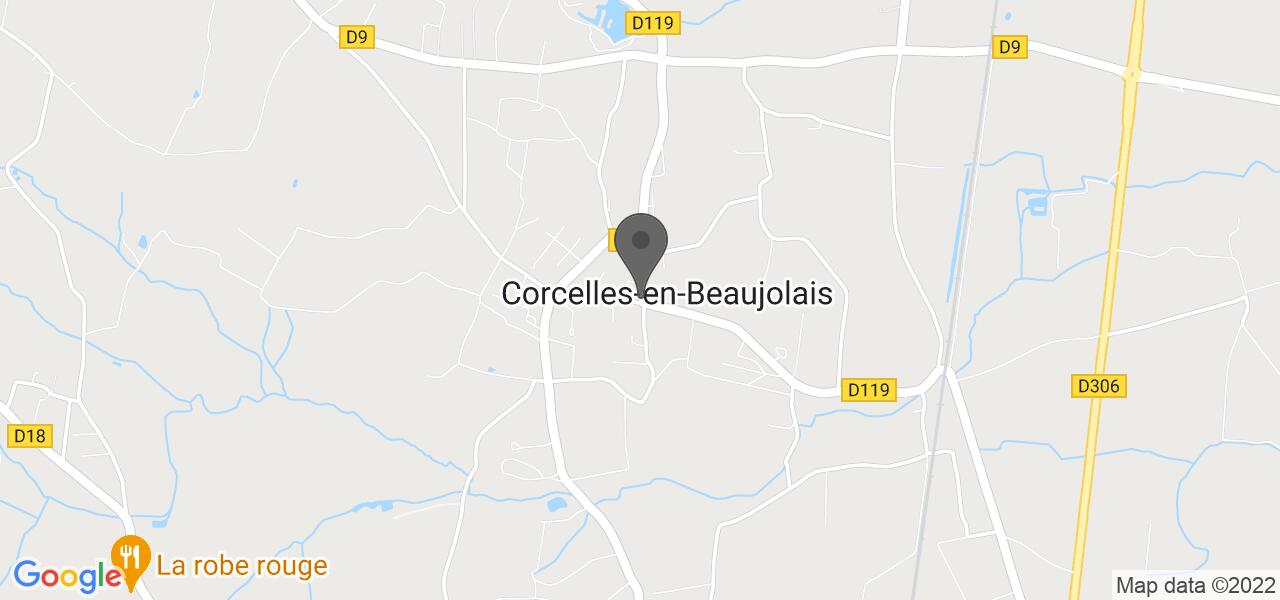Plan d'accès — Auberge de Corcelles