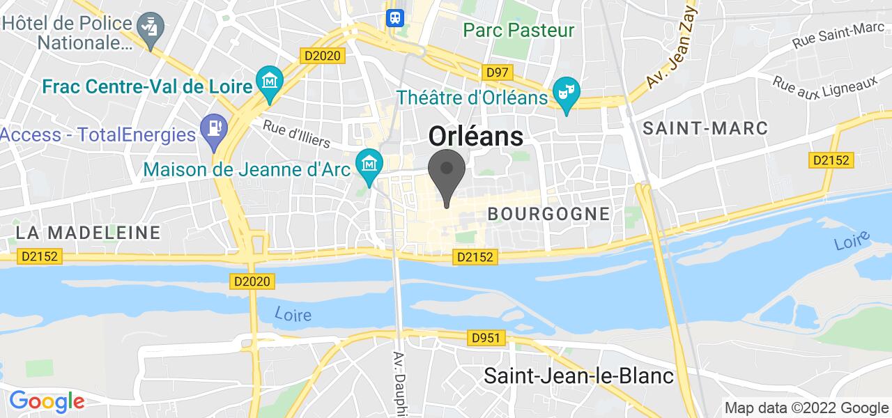 Mapa de acesso — Le Orleans
