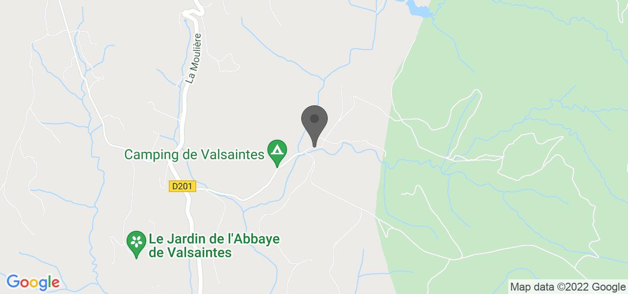 Plan d'accès — Jardin de l'abbaye de Valsaintes